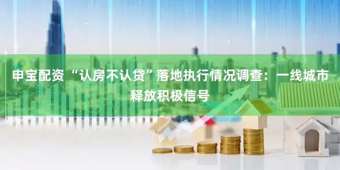 申宝配资 “认房不认贷”落地执行情况调查：一线城市释放积极信号